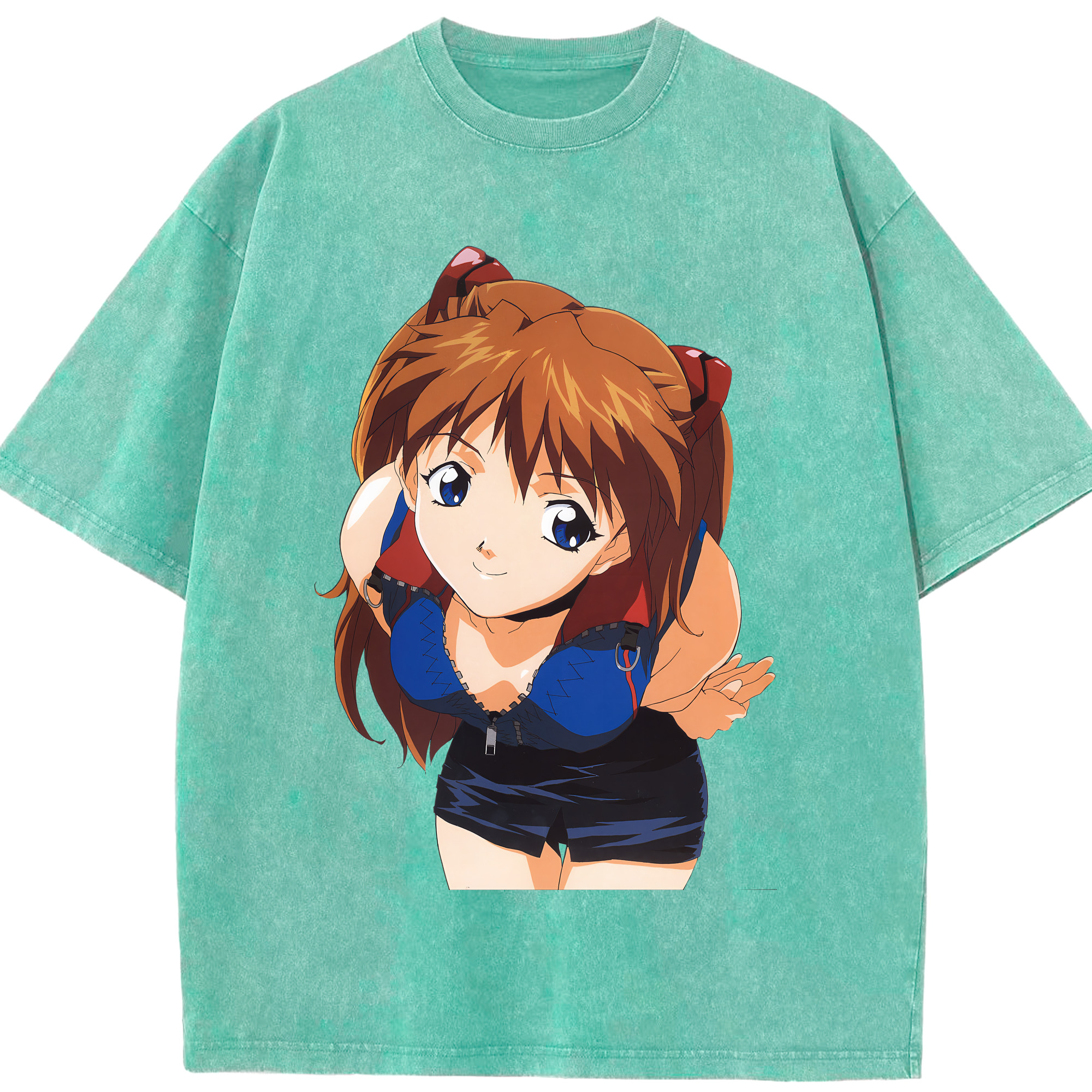 （画像用） EVA 新世紀エヴァンゲリオン 綿100% ヴィンテージ風 半袖Tシャツ（フロントプリント）